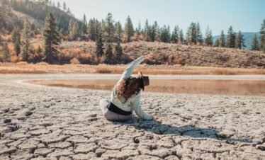 yoga, mindfulness, silence, mountain, nature, calisthenics, girl, hat, woman, golden, sunset, sunset yoga